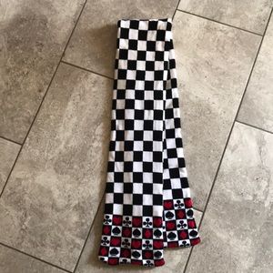 Disney Mad Tea Party checkered scarf